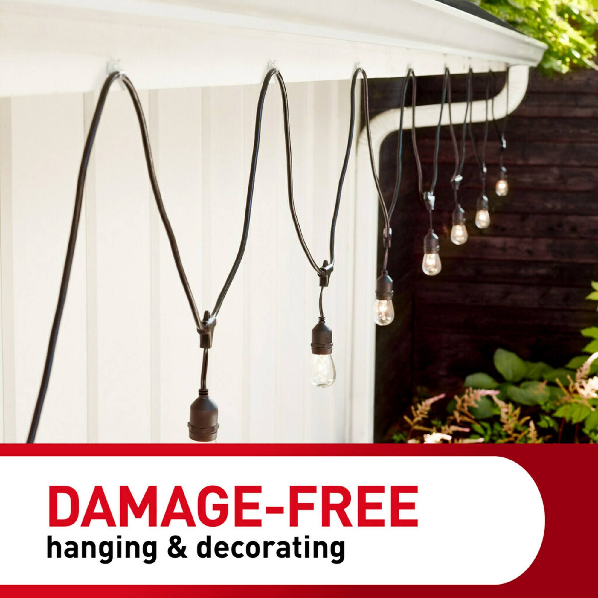Command™ Outdoor Light Clips with Foam Strips